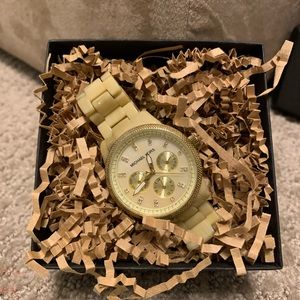 Micheal Kora bone inlay watch